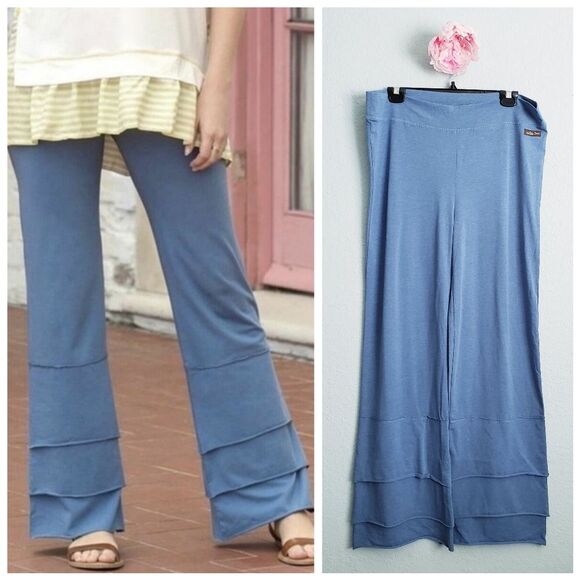 Matilda Jane Blue Tiered Finn Pants - Picture 1 of 7